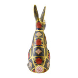 Royal Crown Derby Old Imari Solid Gold Band Hare Paperweight - Cook N Dine