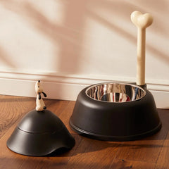 Alessi Lupita Dog Bowl, Black