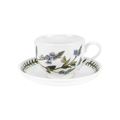 Portmeirion Botanic Garden Teacup and Saucer (Traditional) with Standard Motifs