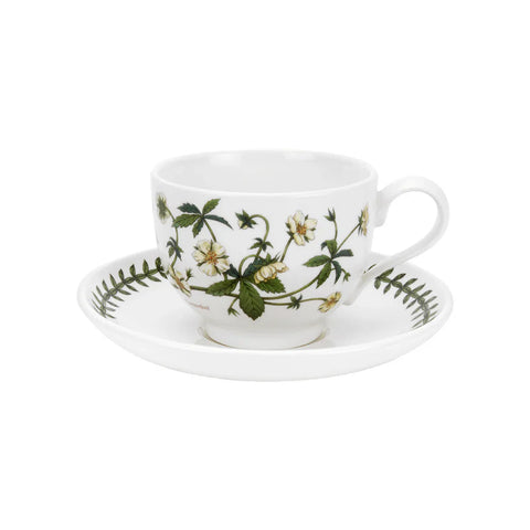 Portmeirion Botanic Garden Teacup and Saucer (Traditional) with New Motifs