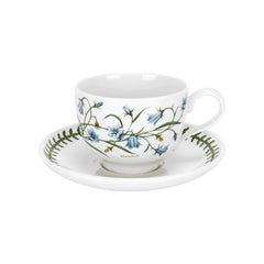Portmeirion Botanic Garden Teacup and Saucer (Traditional) with New Motifs Set of 6