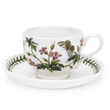 Portmeirion Botanic Garden Breakfast Cup & Saucer (Traditional Shape) with New Motifs Set of 6