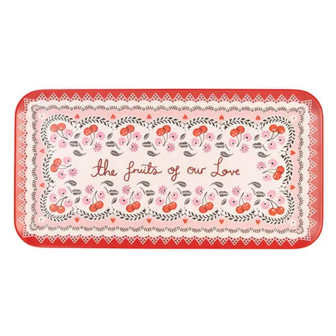 Cath Kidston Cherry Melamine Rectangular Platter