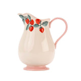 Cath Kidston Raspberry Ceramic Pitcher Jug/Vase - Cook N Dine