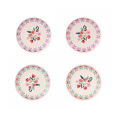 Cath Kidston Raspberry Melamine Side Plate, Set of 4