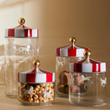 Alessi Circus Glass Storage Jar with Hermetic Lid 100cl