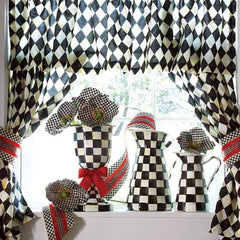 MacKenzie-Childs Courtley Check Practical Medium Pitcher