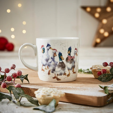 Royal Worcester Wrendale Designs Duck the Halls Mug (Ducks)