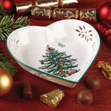 Spode Christmas Tree Pierced Heart Dish - Cook N Dine