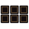 Pimpernel Classic Black Coasters Set of 6