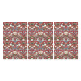 Pimpernel for Spode Morris & Co Strawberry Thief Red Placemats, Set of 6 - Cook N Dine