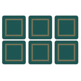 Pimpernel Classic Emerald Coasters Set of 6 - Cook N Dine
