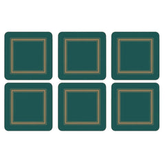 Pimpernel Classic Emerald Coasters Set of 6