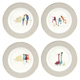 Portmeirion Sara Miller Piccadilly Dessert Plate Set of 4