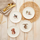 Royal Worcester Wrendale Designs Set of 4 Coupe Side Plates 20cm - Assorted - Cook N Dine