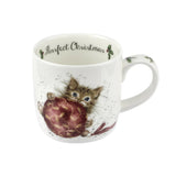 Royal Worcester Wrendale Designs Mug & Coaster Purffect Christmas (Kittens)