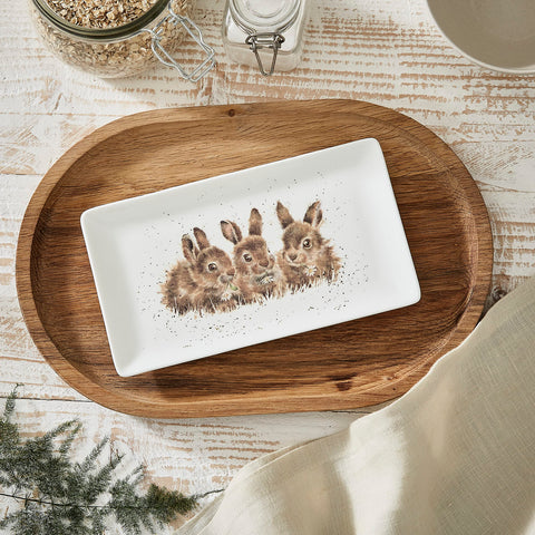 Royal Worcester Wrendale Designs Rectangular Tray - Rabbits