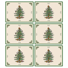 Pimpernel for Spode Christmas Tree Placemats Set of 6