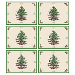 Pimpernel for Spode Christmas Tree Placemats Set of 6