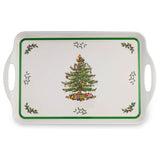 Pimpernel for Spode Christmas Tree Melamine Large Serving Tray With Handles - Cook N Dine