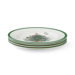 Spode Christmas Tree Plate 20cm, Set of 4