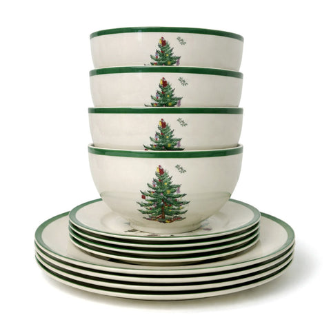 Spode Christmas Tree 12 Piece Set