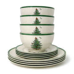 Spode Christmas Tree 12 Piece Set