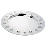 Alessi Girotondo Round Tray in 18/10 Stainless Steel
