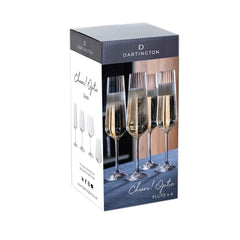 Dartington Cheers! Optic Flute, Set of 4