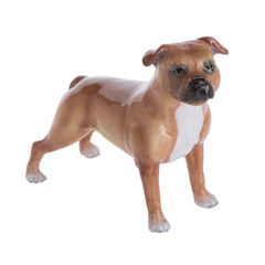John Beswick Dogs - Staffordshire Bull Terrier (Red)