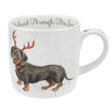Royal Worcester Wrendale Designs Dachshund Through The Snow Mug - Cook N Dine