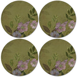 Pimpernel Autumn Green Round Placemats Set of 4