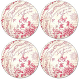 Pimpernel Red Archive Round Placemats Set of 4 - Cook N Dine