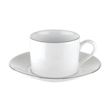 Royal Worcester Classic Platinum Coffee Cup and Saucer set of 4 - Cook N Dine