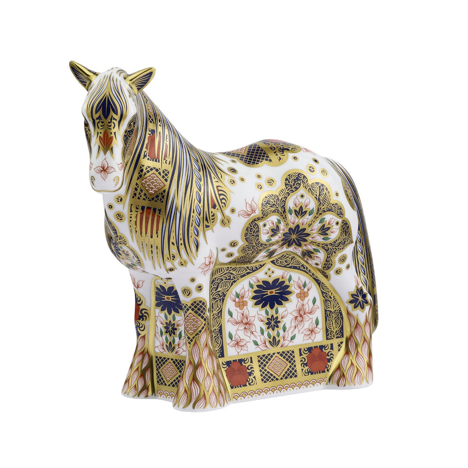 Royal Crown Derby Imari SGB Cob Horse Paperweight – Cook n Dine