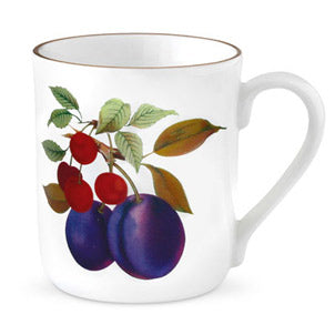 Royal Worcester Evesham Gold Mug Plum & Cherry Set of 4