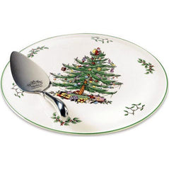 Spode Christmas Tree Cake Plate and Server