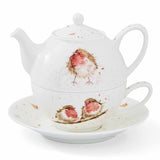 Royal Worcester Wrendale Designs Tea For One with Saucer - Robins - Cook N Dine