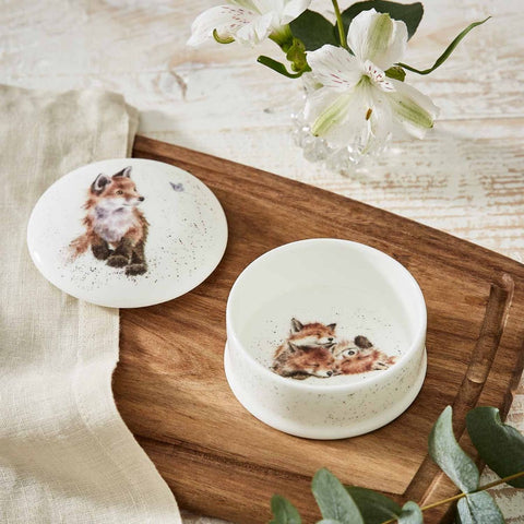 Royal Worcester Wrendale Designs Born to be Wild Fox Lidded Box