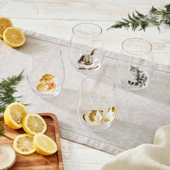 Royal Worcester Wrendale Designs Tumblers, Set of 4 - Assorted Animals