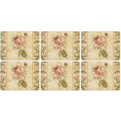 Pimpernel Antique Rose Linen Placemats Set of 6