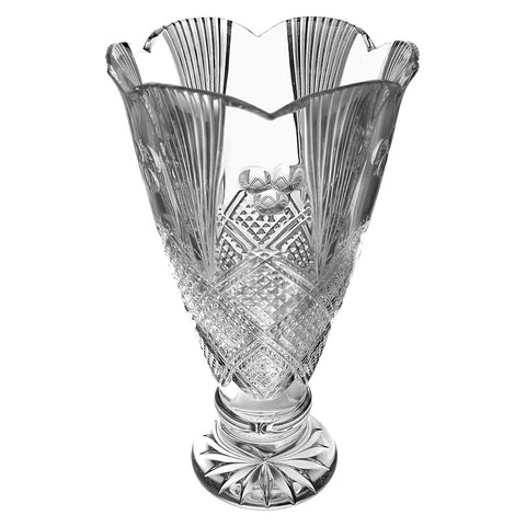 Waterford Crystal Mastercraft Dochas Footed Vase