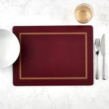 Pimpernel Classic Burgundy Placemats Set of 4 - Cook N Dine