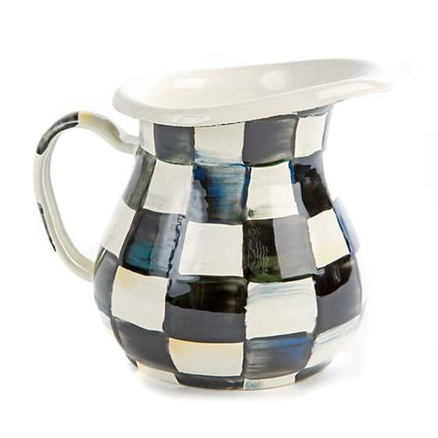 MacKenzie-Childs Courtly Check Enamel Creamer