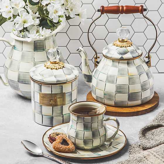 MacKenzie-Childs Sterling Check Tea Kettle - 3 Quart – Cook n Dine