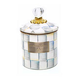 MacKenzie-Childs Sterling Check Enamel Canister - Small - Cook N Dine