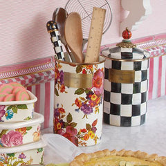 MacKenzie-Childs Flower Market Enamel Utensil Holder