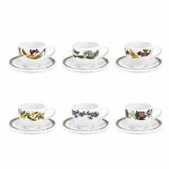 Portmeirion Botanic Garden Espresso Cup and Saucer Set of 6