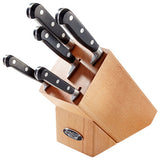 Stellar Sabatier IS 5 Piece Knife Block Set, Wood - Cook N Dine