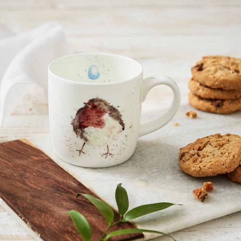 Royal Worcester Wrendale Designs Garden Friend Robin Mug